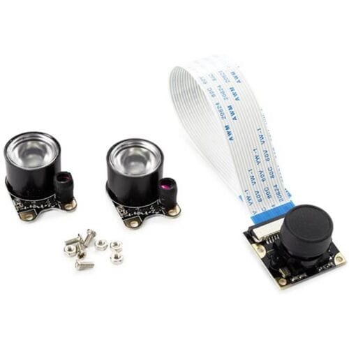 Whadda Cameramodule voor Raspberry Pi, nachtzicht met IR-leds, brede 130° beeldhoek