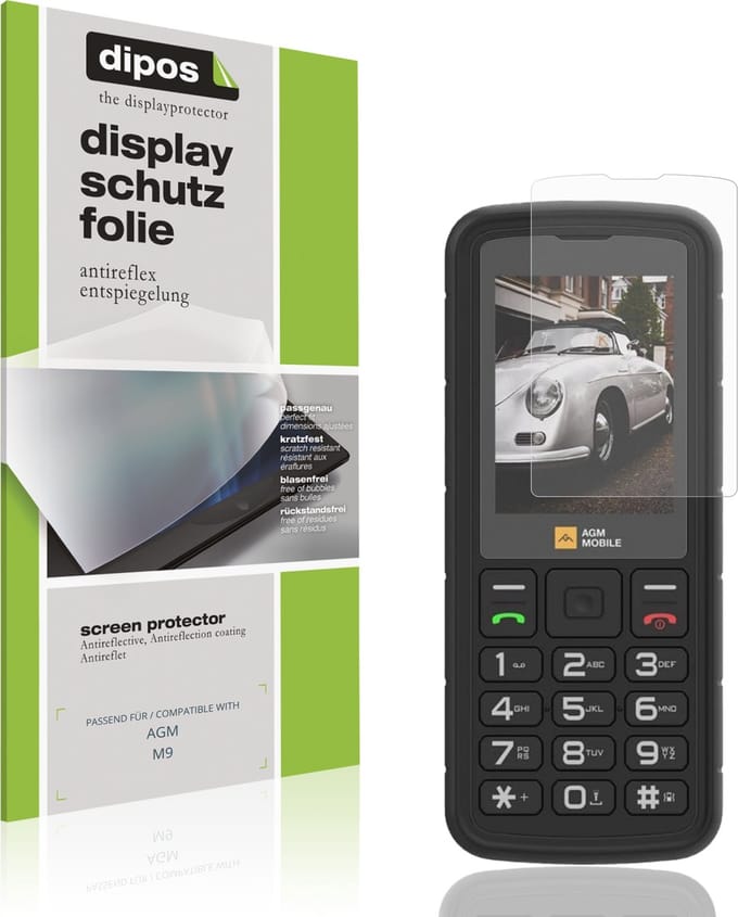 dipos – 4x Matte Beschermfolie geschikt voor AGM M9 | Krasbestendige & antireflecterende Screenprotector Ultra-Thin