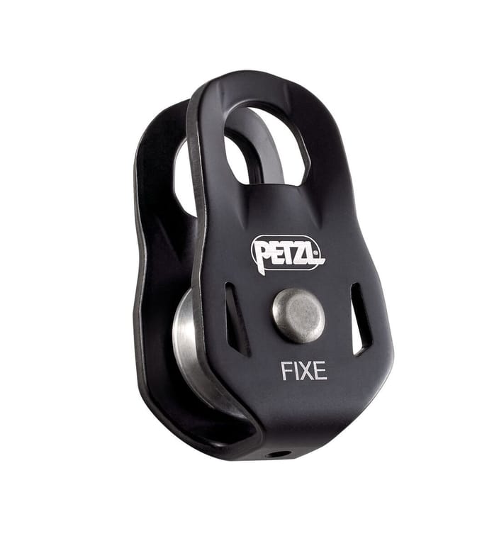 Petzl Fixe Katrol Zwart – Compacte En Veelzijdige Katrol 6-13 mm & 5 KN