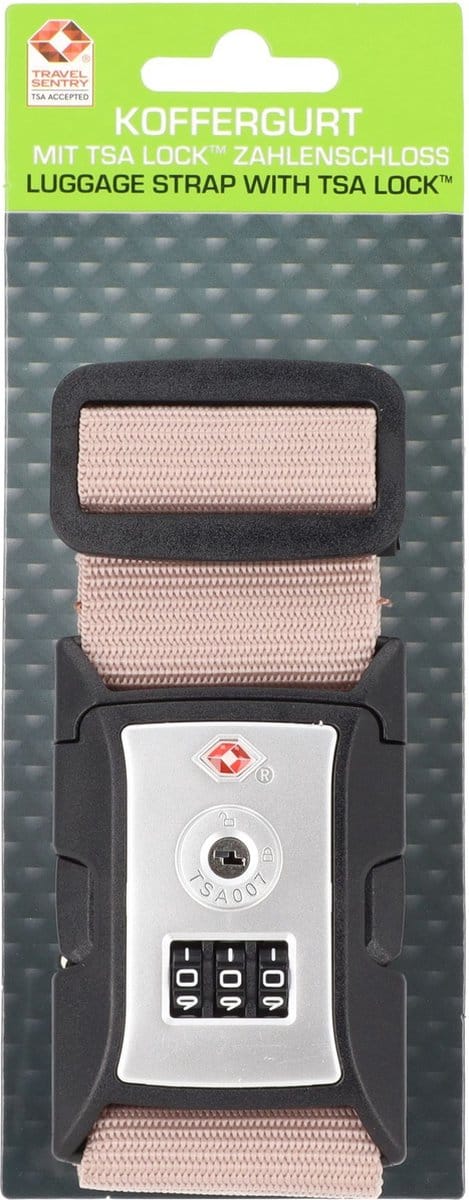 Worldpack Kofferriem Met TSA-slot Old Pink