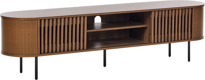 TAROON - TV-meubel - Donkerbruin - Vezelplaat