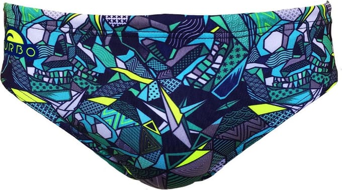 Turbo Skull Geo Zwemslip Blauw S Man