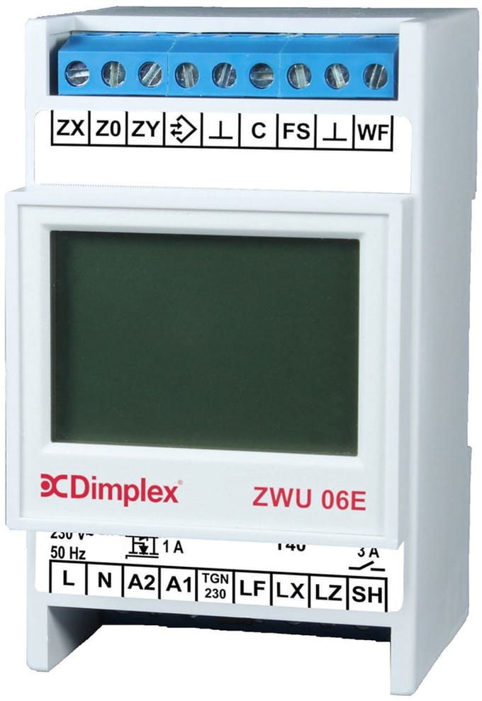 Dimplex AC/DC-centrale besturingseenheid ZWU 06E centrale besturingseenheid met tijdfunctie, 379030