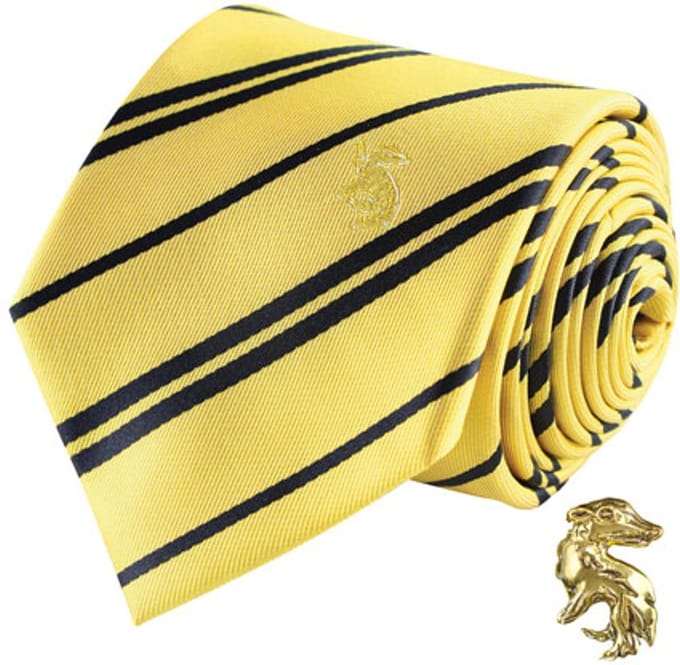 Cinereplicas Harry Potter Hufflepuff Necktie - Luxe stropdas in geschenkdoos