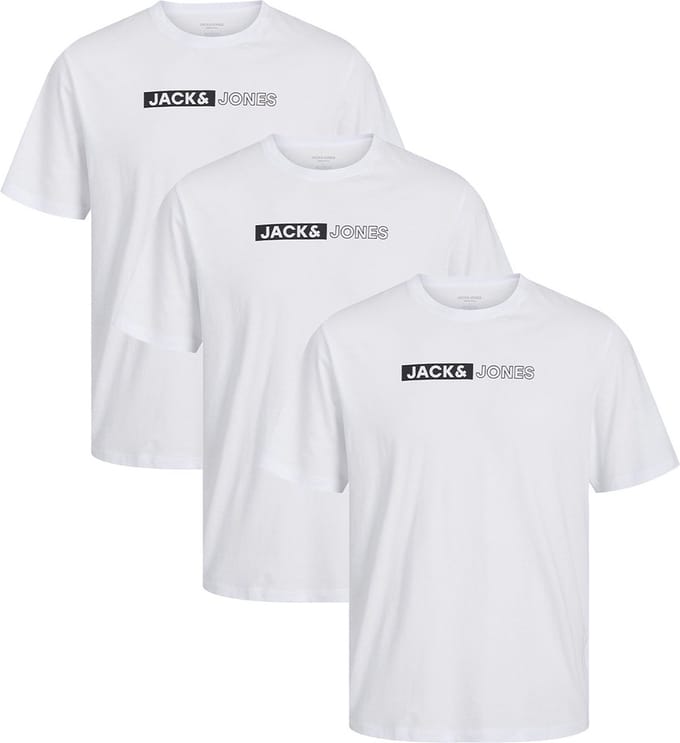 Jack & Jones Heren t-shirt 3 pack Corp