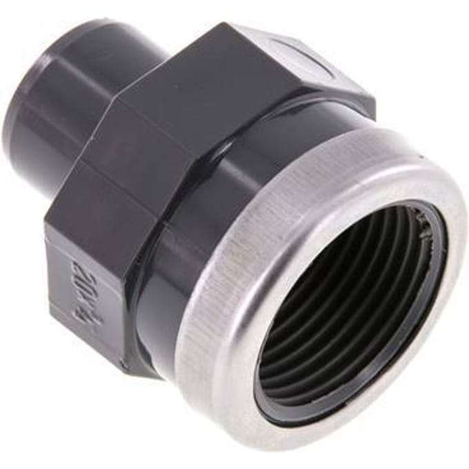 Pvc-Fitting Lijmmof Man 20mm x Binnendraad Rp 3/4'' [2 Stuks]