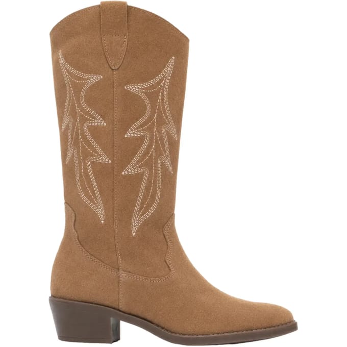 Dames suede laarzen Ryłko Cowboy