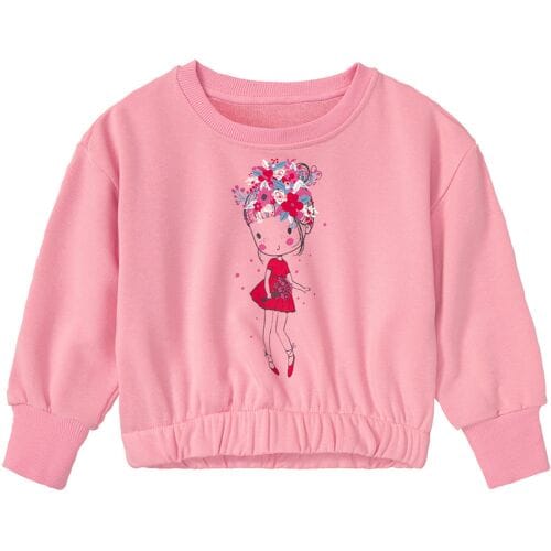 LUPILU Meisjes sweater (Lichtroze, 122/128)