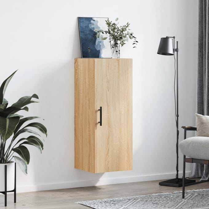 vidaXL Bovenkast 34,5x34x90 cm sonoma eikenkleurig