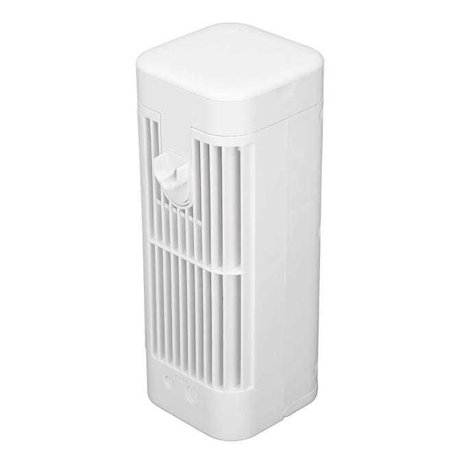 Draagbare airconditioner koelventilator 3 snelheden 120 ml watertank USB desktop luchtkoeler mistventilator white
