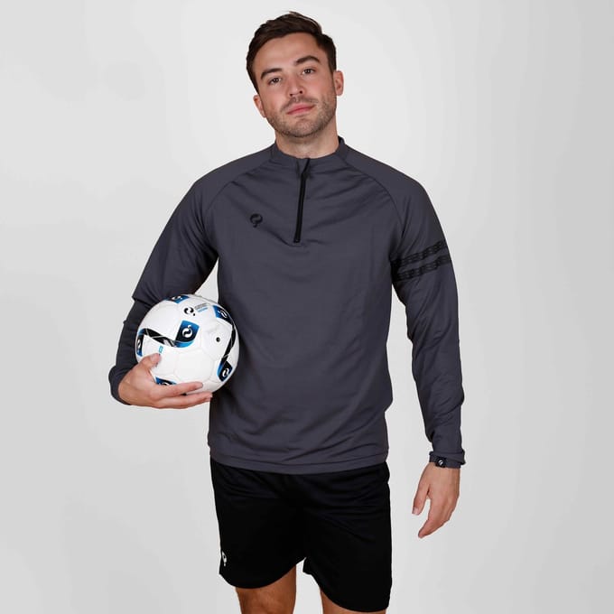 Heren Zip Sweater Legend - Grijs