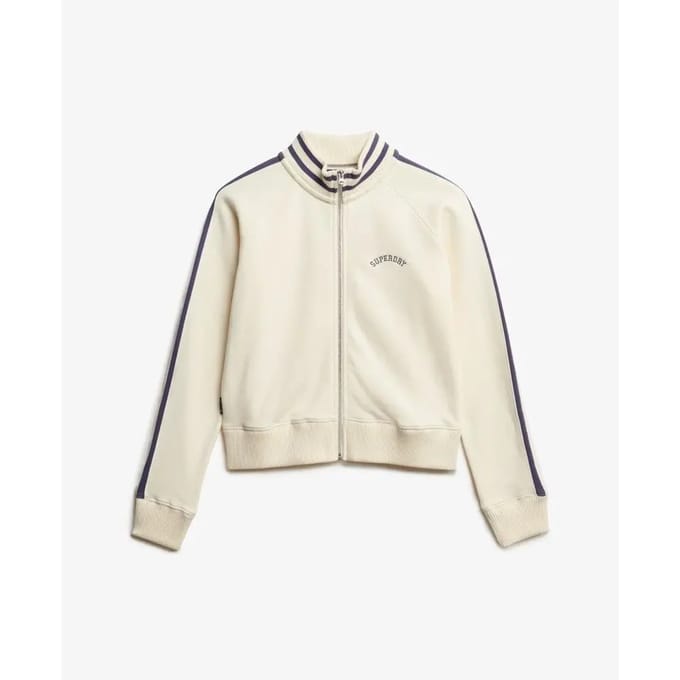 Superdry Athletic Essentials Logo Trainingsjack White Grootte: 38