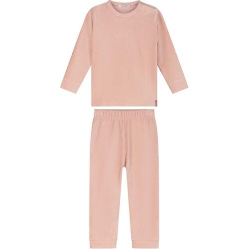 Prénatal peuter pyjama rib velour Powder Pink 80 dames