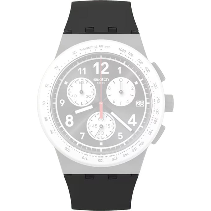 Swatch ASUSB420 Nothing Basic About Black Horlogeband