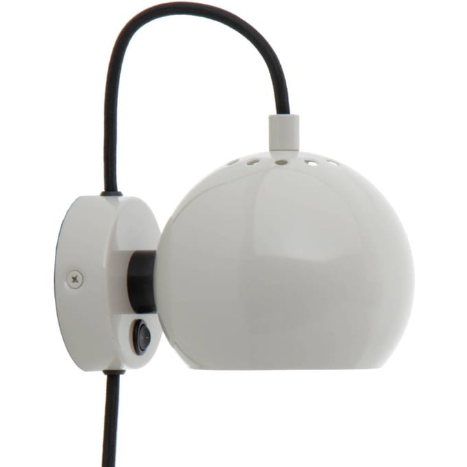 FRANDSEN wandlamp Bal Magneet, lichtgrijs glanzend