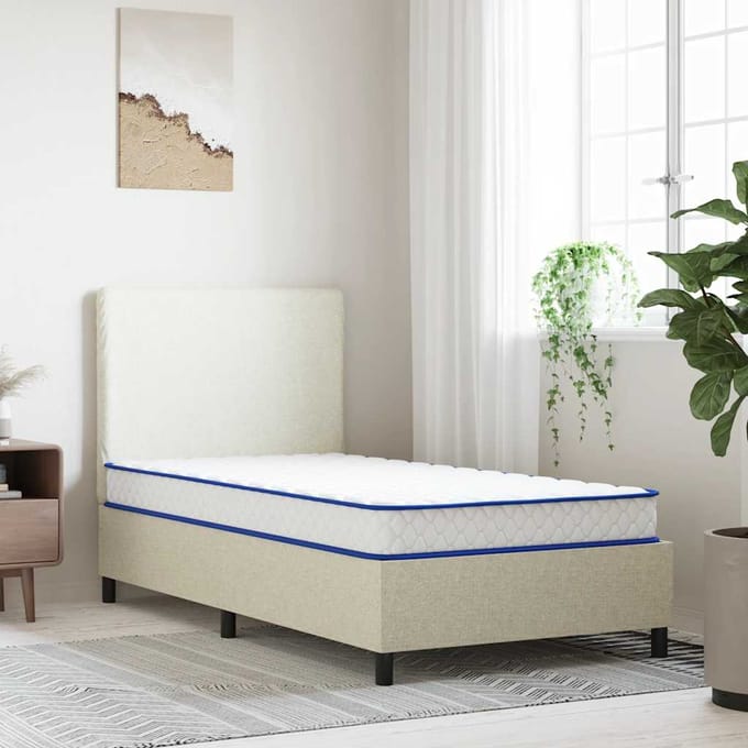 vidaXL - Traagschuimmatras - 100x200x17 - cm - Zacht - wit