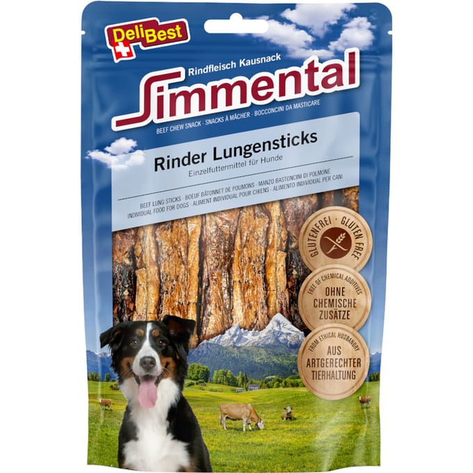 Dubbelpak: 2x120g DeliBest Simmental rundvlees long sticks hondensnacks