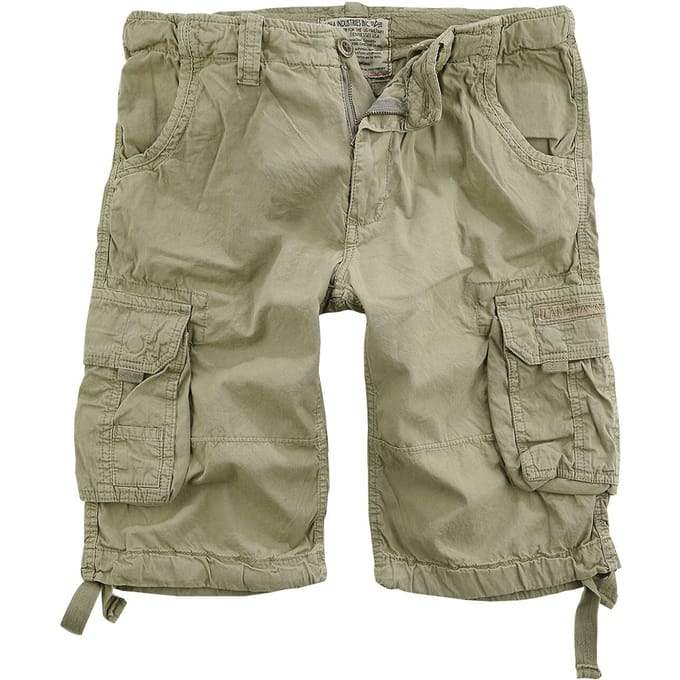 Alpha Industries Shorts - Jet Shorts - 30 tot 38 - voor Mannen - olijf