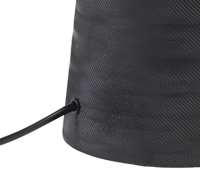 Light & Living Tafellamp Lilou 18cm - Mat Zwart (excl. kap)