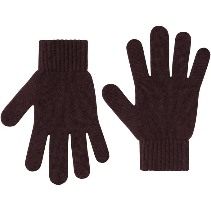 Merinowollen handschoenen Colorful Standard Oxblood Red