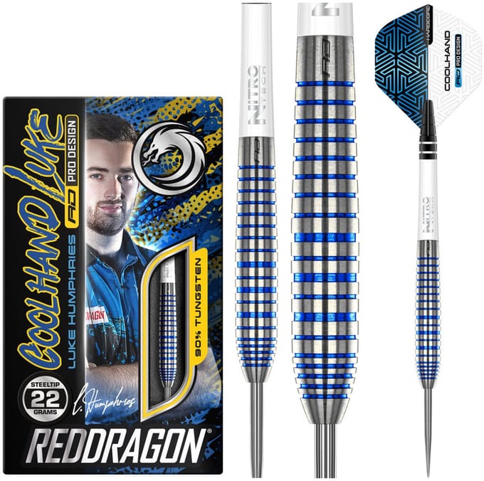 Red Dragon Luke Humphries TX3 Blue 90% - Dartpijlen