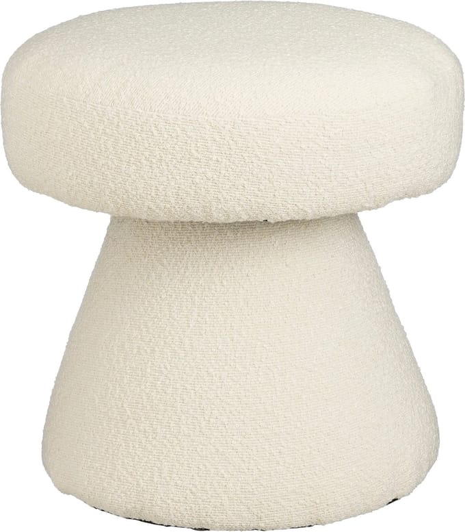 Mica Decorations Poef - H46 x Ø49 cm - Off White