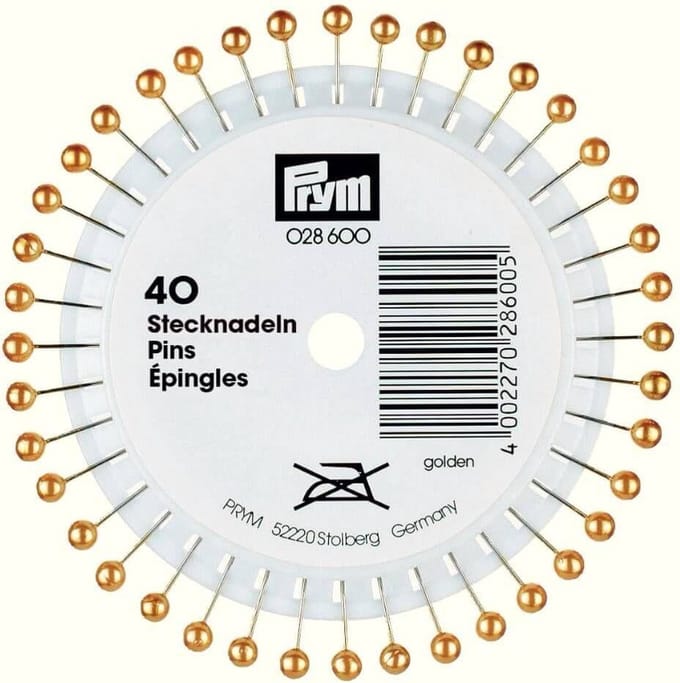 Parelkopspelden Staal Goud - 0.58 x 40 - 40 stuks