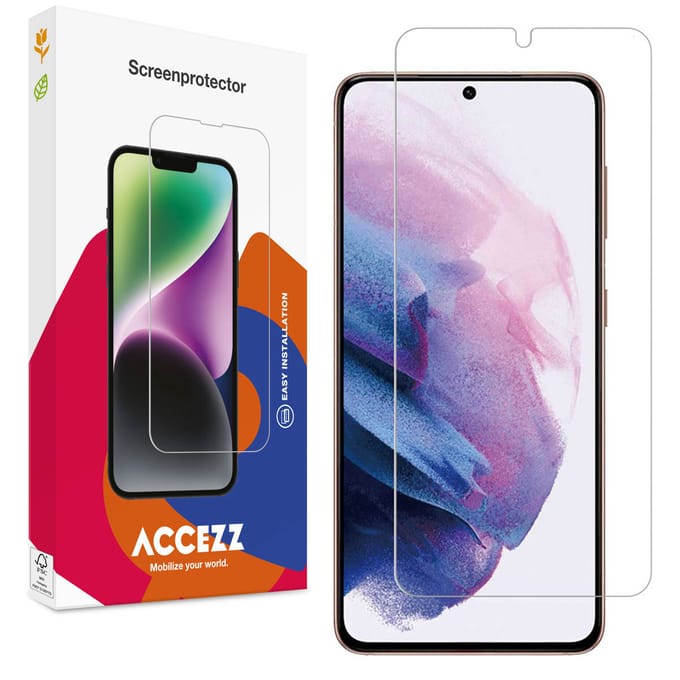 Accezz Screen Protector - Geschikt voor Samsung Galaxy S21 Plus - Gehard Glas Screenprotector