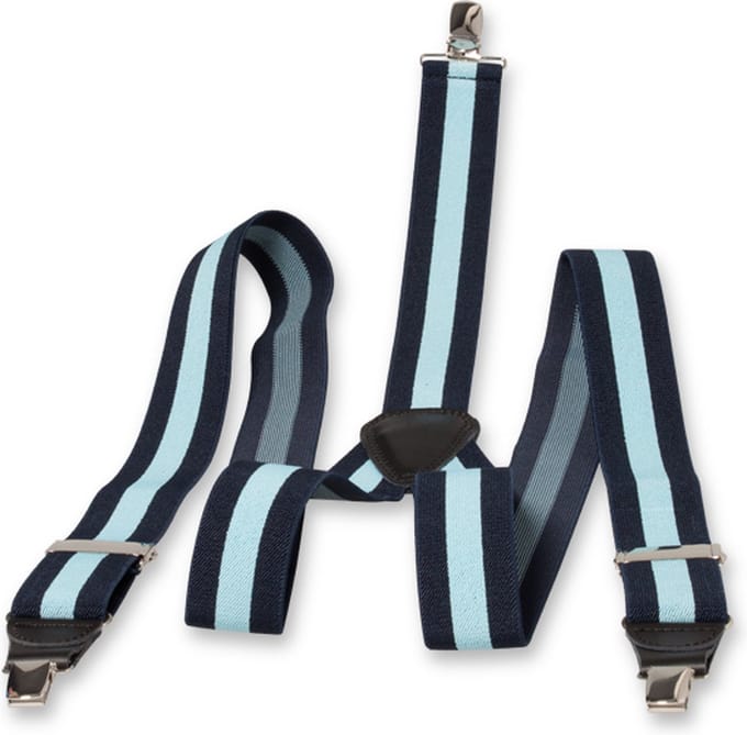 E.L. Cravatte Bretels - Gestreept - Navy / Blauw