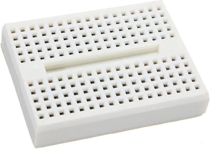OTRONICÂ® Mini Breadboard 170 gaats voor prototyping Wit zonder koppeling