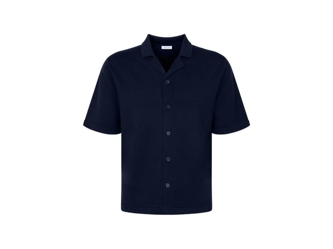 Seidensticker Knitted Hemd - Deep Navy - maat M