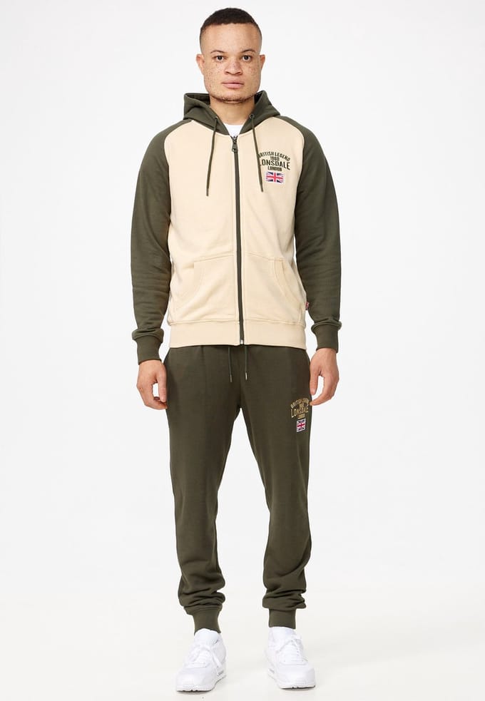 Lonsdale Heren trainingspak slim fit STRETTON