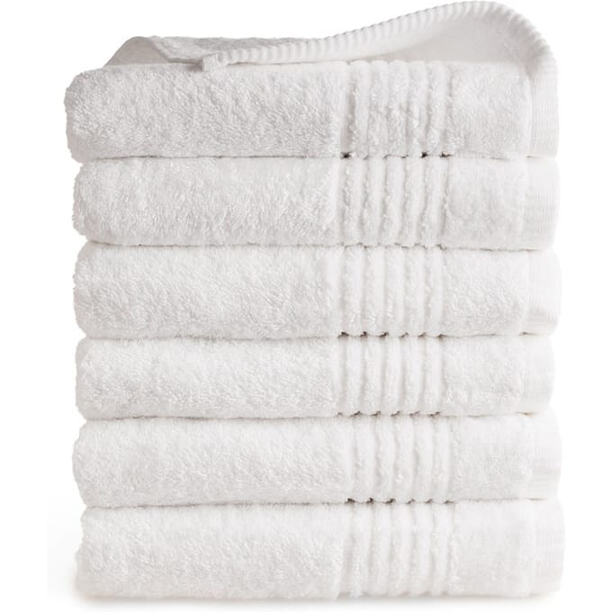 PHLOX Supreme Handdoeken 50x100 - set van 6 - Zware kwaliteit 600 g/m2 - Wit