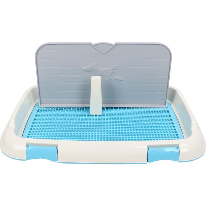Honden Plasbak Binnen Puppy Plasmat Houder Huisdier Plasbak met Wandafdekking voor Kleine en Middelgrote Maten blauw