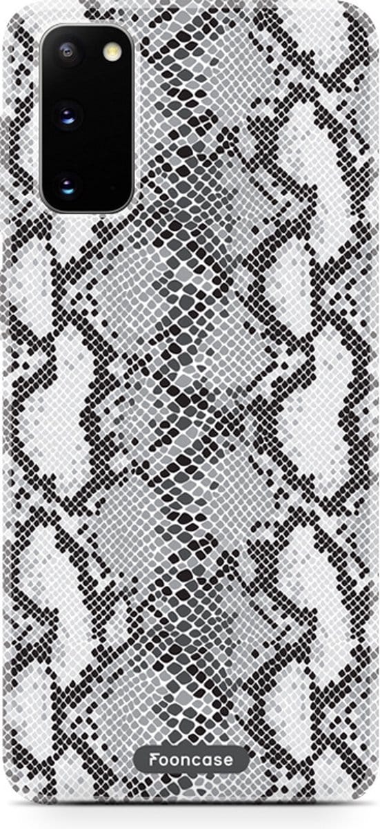 Fooncase Hoesje Geschikt voor Samsung Galaxy S20 - Shockproof Case - Back Cover / Soft Case - Snake it / Slangen print