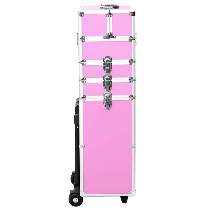 vidaXL - Make-up - trolley - aluminium - roze