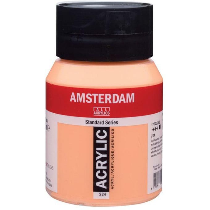 Amsterdam Standard Acrylverf 500ml 224 Napelsgeel Rood