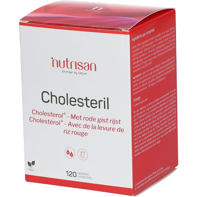Nutrisan Cholesteril - Rode Gist Rijst 120 Gecomprimeerde tabletten