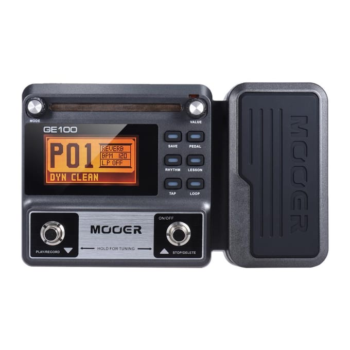 MOOER GE100 Gitaar Multi-effectprocessor Effectpedaal met Loop-opname (180 seconden) Tuning Tap US Plug