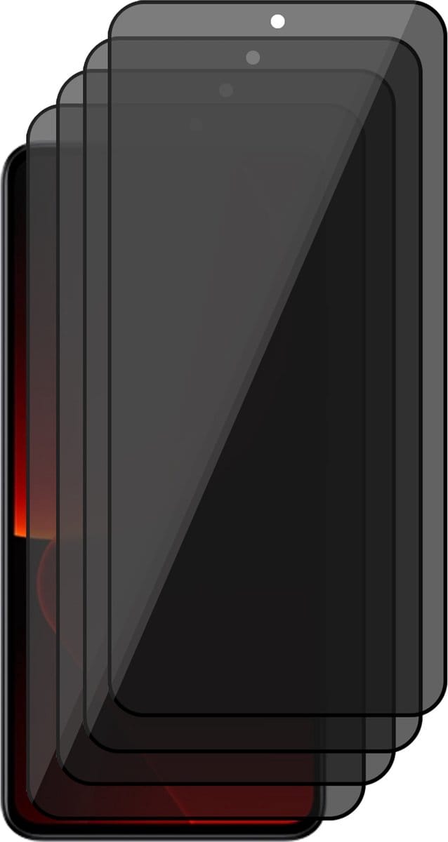 Privacy Screenprotector geschikt voor Xiaomi Redmi 13T / 13T Pro - 4x Volledig Dekkend Glas Screen Protector