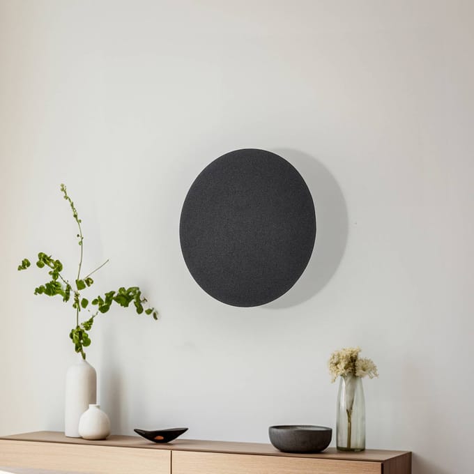 TK Lighting wandlamp Lunia New, zwart, Ø 30 cm