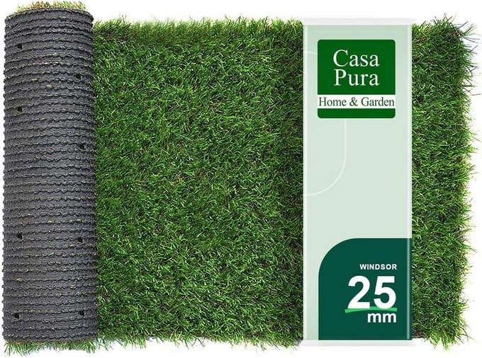 Luxe Kunstgras Rol 25mm Hoog - Sneldrogend Gazon voor Tuin en Balkon