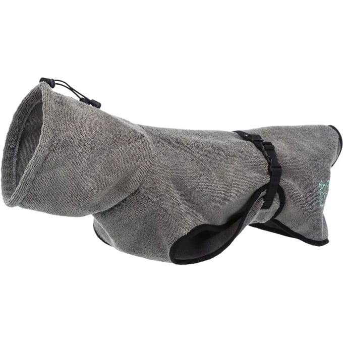 Trixie Bathrobe for Honden terry cloth XL: 75 cm Grijs