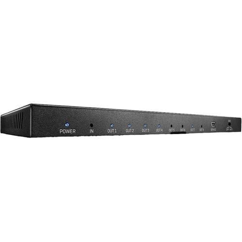 LINDY 38237 8 poorten HDMI-splitter 3840 x 2160 Pixel Zwart