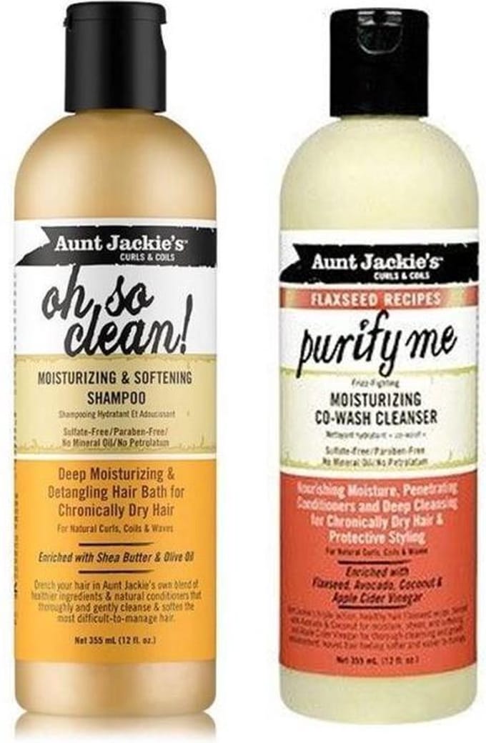 Aunt Jackie oh so clean! Shampoo 355ml + purify me Conditioner 236ml