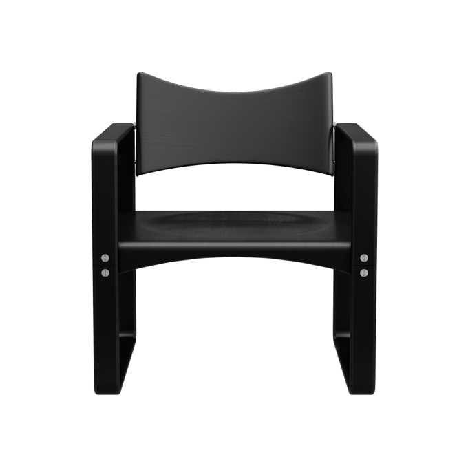 Verpan Fauteuil Serie 270 F - zwart
