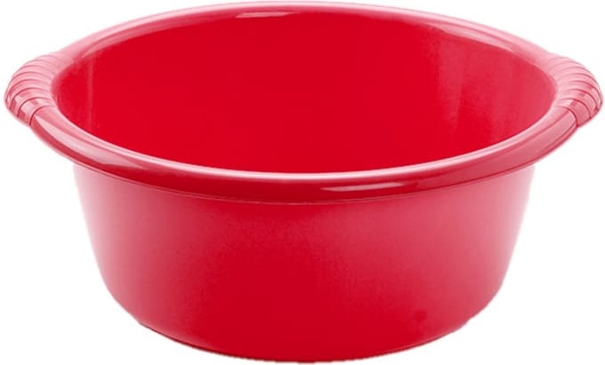 Plasticforte Afwasteiltje - rond - 25L - rood - afwasbak - 54 x 21 cm