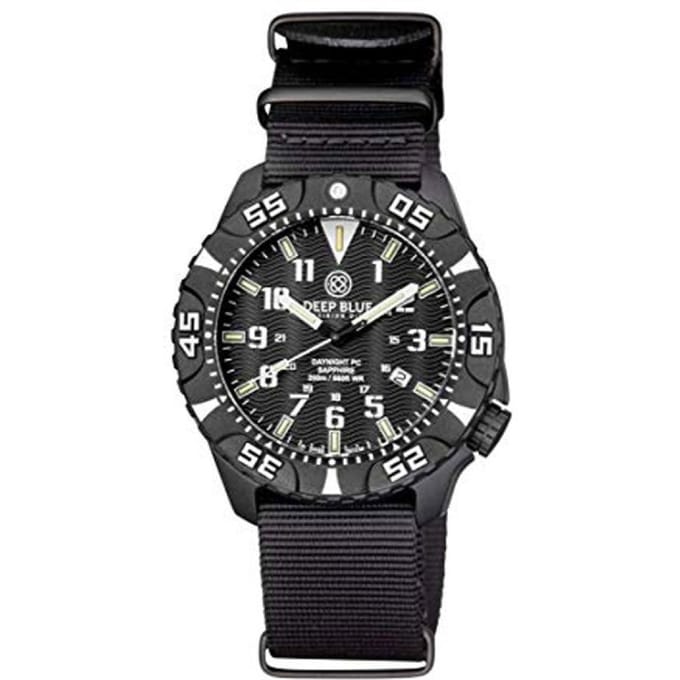 Deep Blue Daynight Diver Tritium White