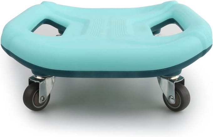 Buikspierroller Trainingsapparaat - Core Trainer - Thuis Krachttraining - Stabiele Dubbele Wielen - Compact Ontwerp - Blauw