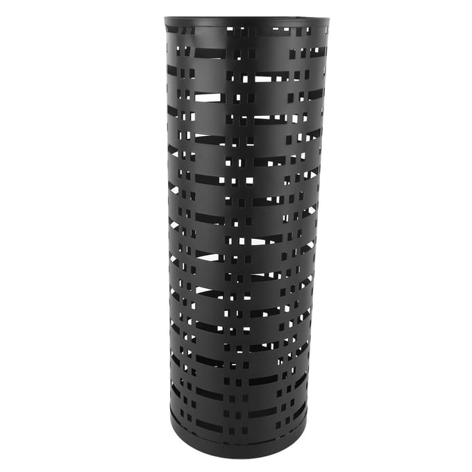 Parapluhouder Roestvrij Waterdicht Ruimtebesparend Modieus Hol Rond Metalen Paraplustandaard black